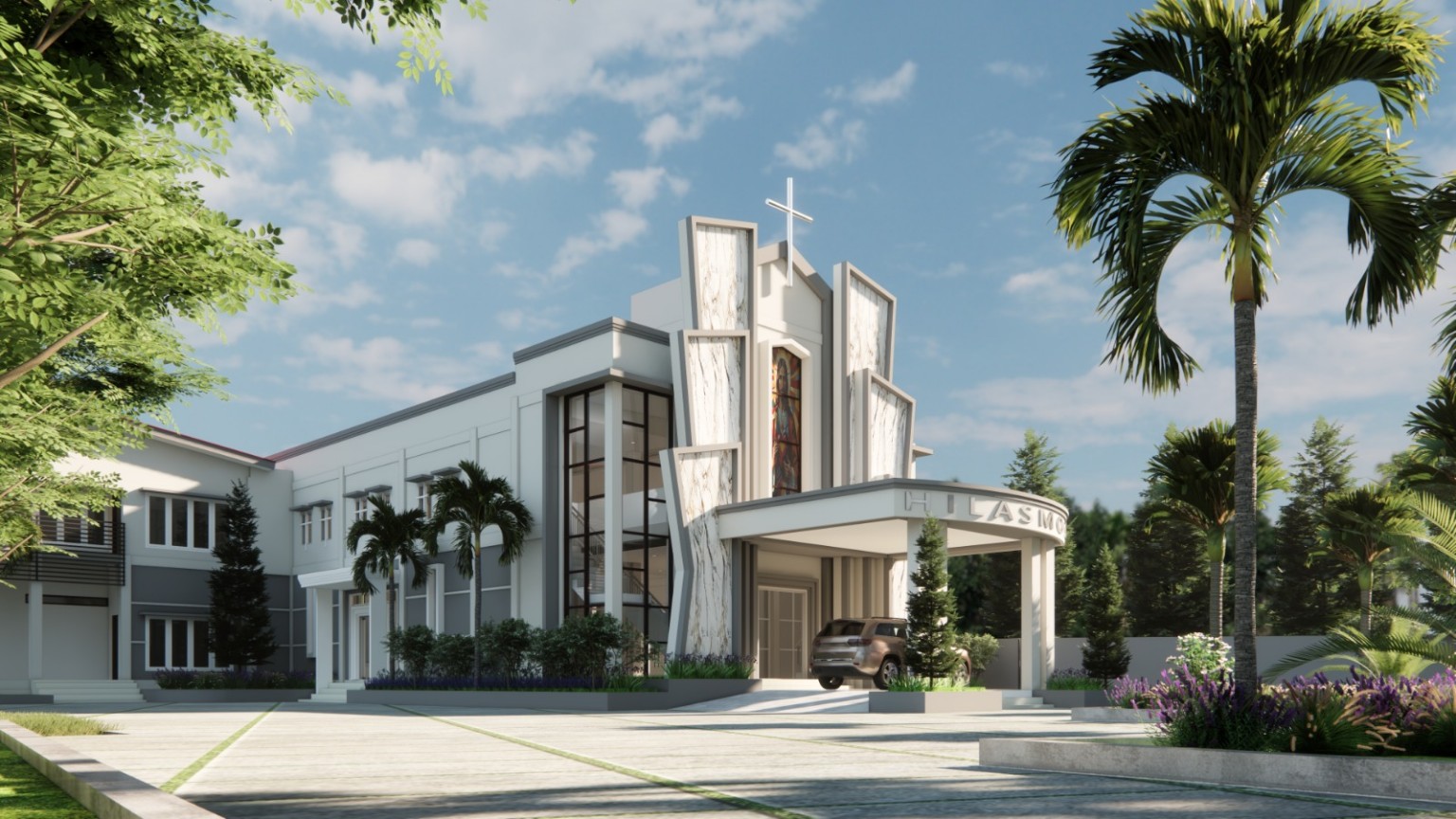 Rancangan gedung Gereja HILASMOS Gura
